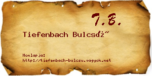 Tiefenbach Bulcsú névjegykártya
